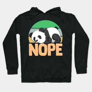 Cute & Funny Nope Sleepy Napping Lazy Panda Hoodie